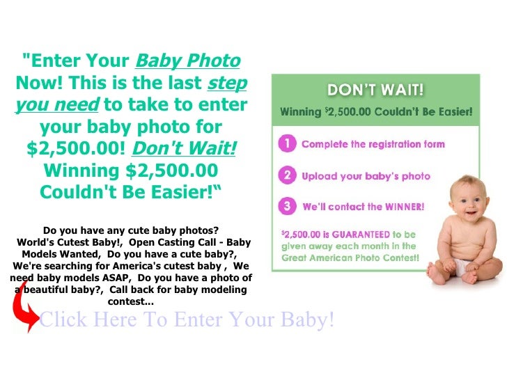 next baby models wanted