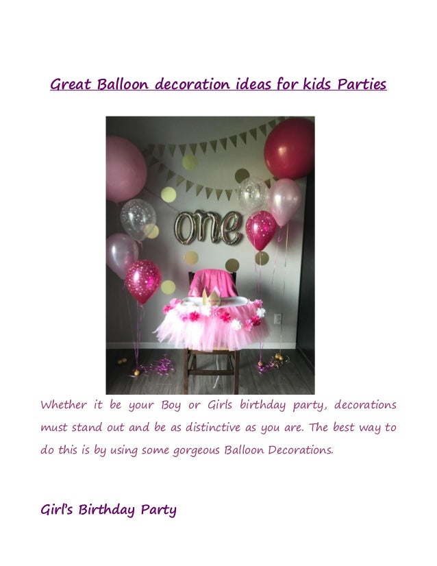 Great Balloon Decoration Ideas For Kids Parties Party Zealot