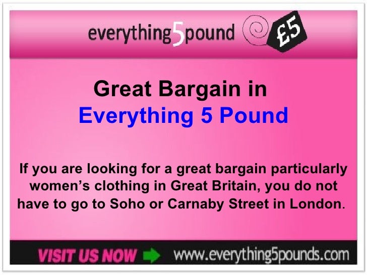 Great Bargain In Everything 5 Pound