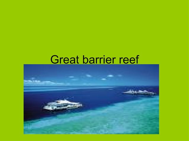 Great Barria Reef | PPT