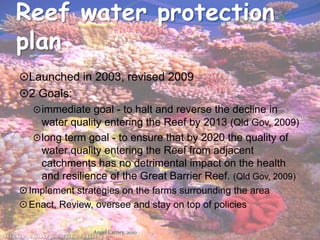 The Problem:Due to many outside influences, Great Barrier Reef is in peril!