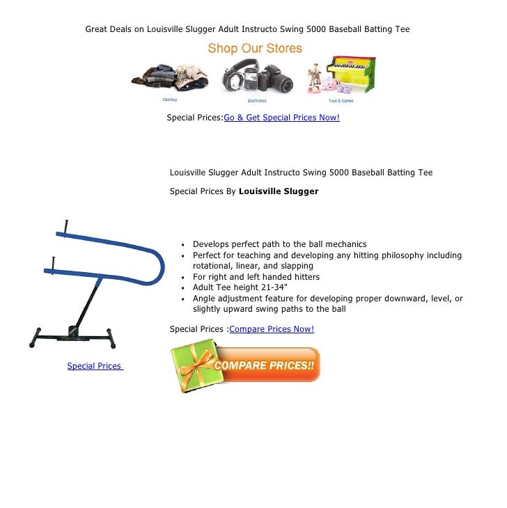 Great Deals On Louisville Slugger Adult Instructo Swing 5000