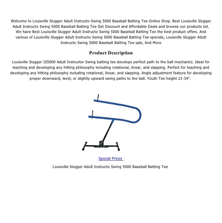 Great Deals On Louisville Slugger Adult Instructo Swing 5000