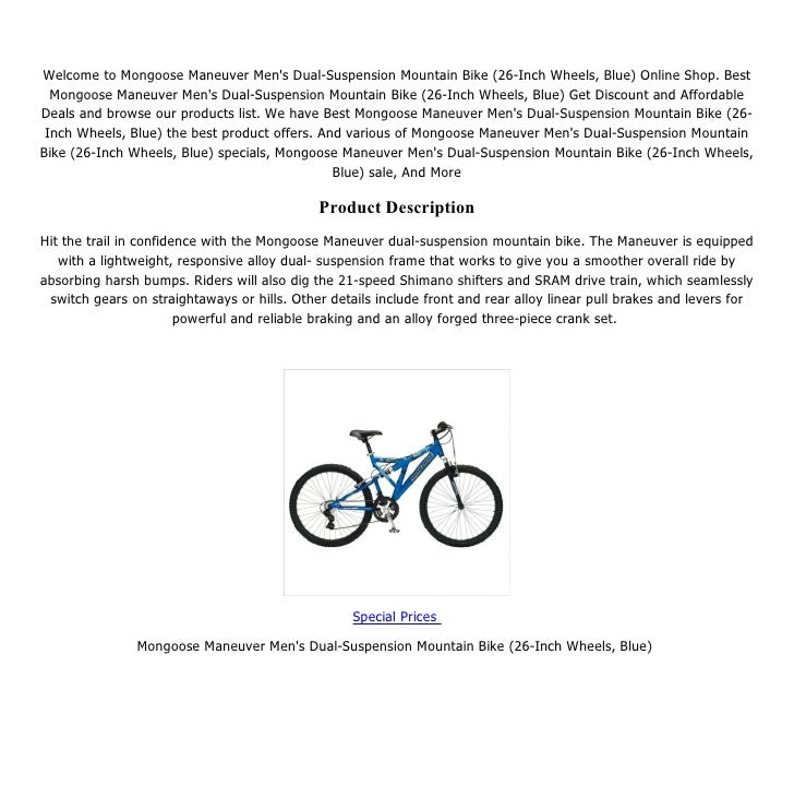 mongoose maneuver 21 speed