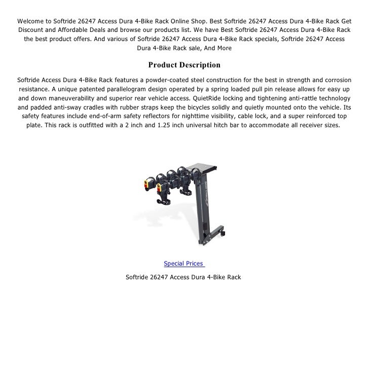 softride dura 4 bike rack