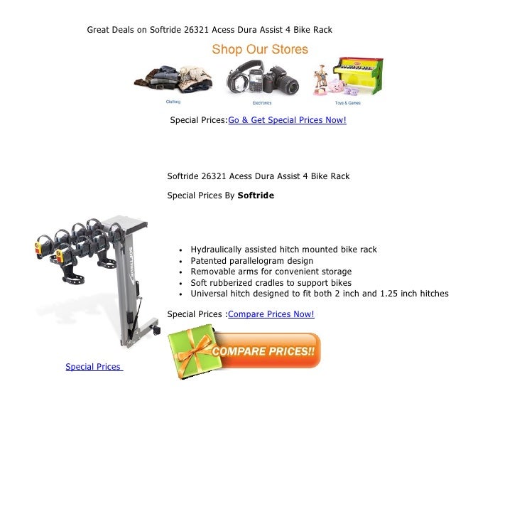 softride dura assist 4 bike rack