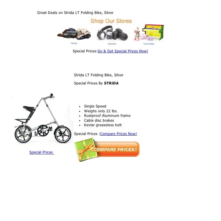 strida lt folding bicycle