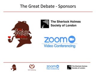 The Great Debate - Sponsors
 