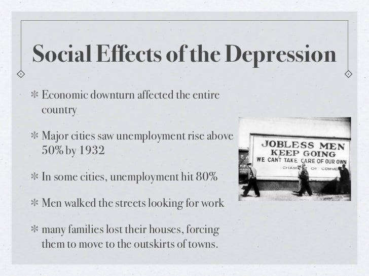 effects of the great depression