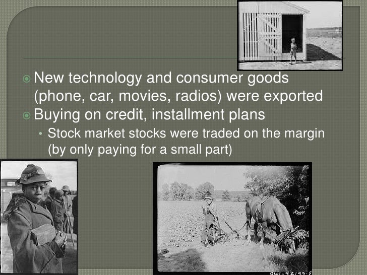 Great depression on a world scale
Installment Plan Great Depression