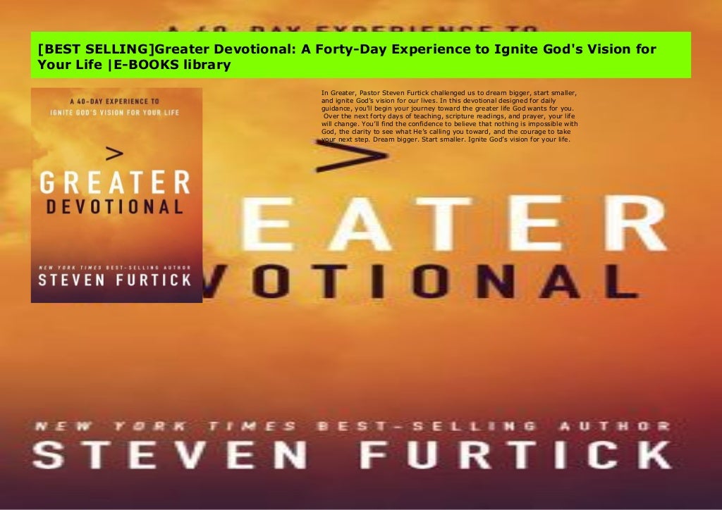 [BEST SELLING]Greater Devotional: A Forty-Day Experience to Ignite God ...