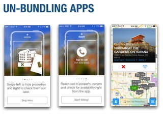 UN-BUNDLING APPS
 