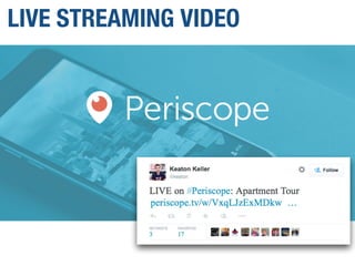 LIVE STREAMING VIDEO
 