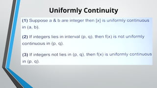 Uniformly Continuity
 