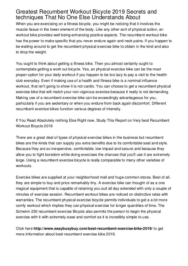 best workout bike 2019