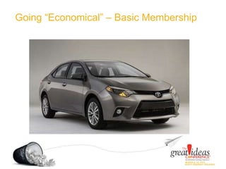 Going “Economical” – Basic Membership
 