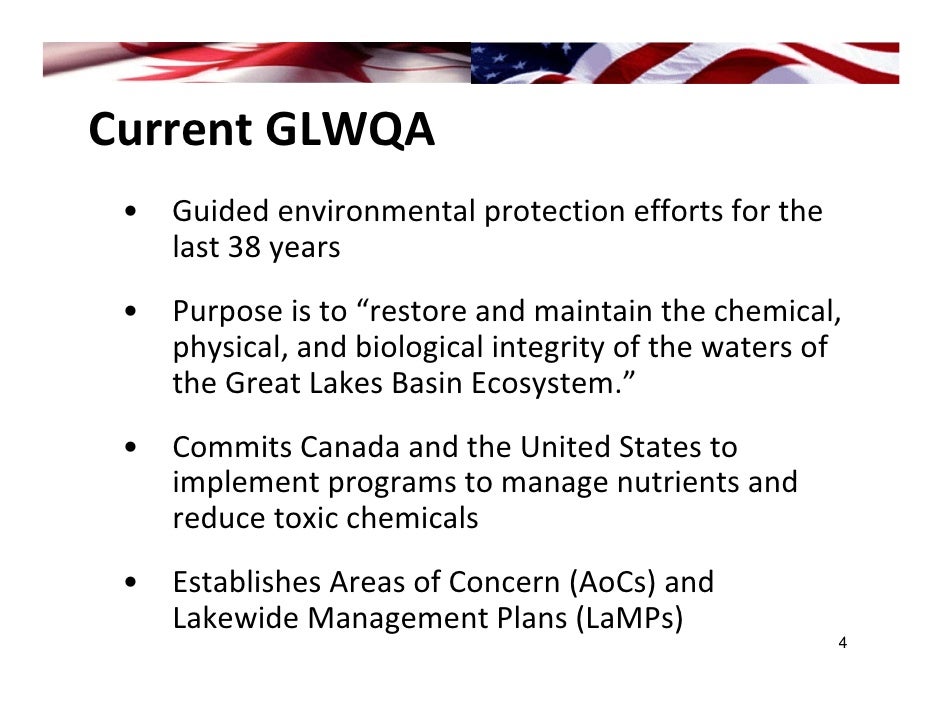 Negotiations to Amend the Great Lakes Water Quality Agreement