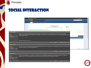 Social interaction
Principles
14/16
 