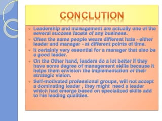 Great Managers - Great Leaders
