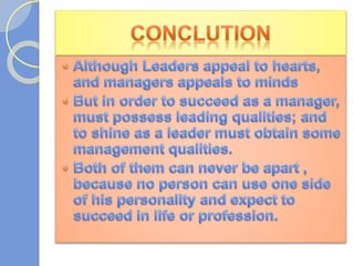 Great Managers - Great Leaders