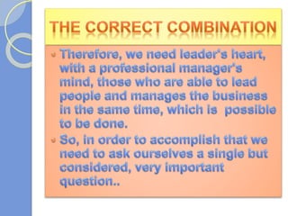Great Managers - Great Leaders