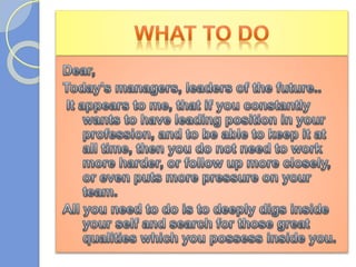 Great Managers - Great Leaders