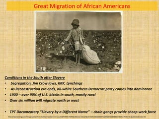 Great Migration of African Americans