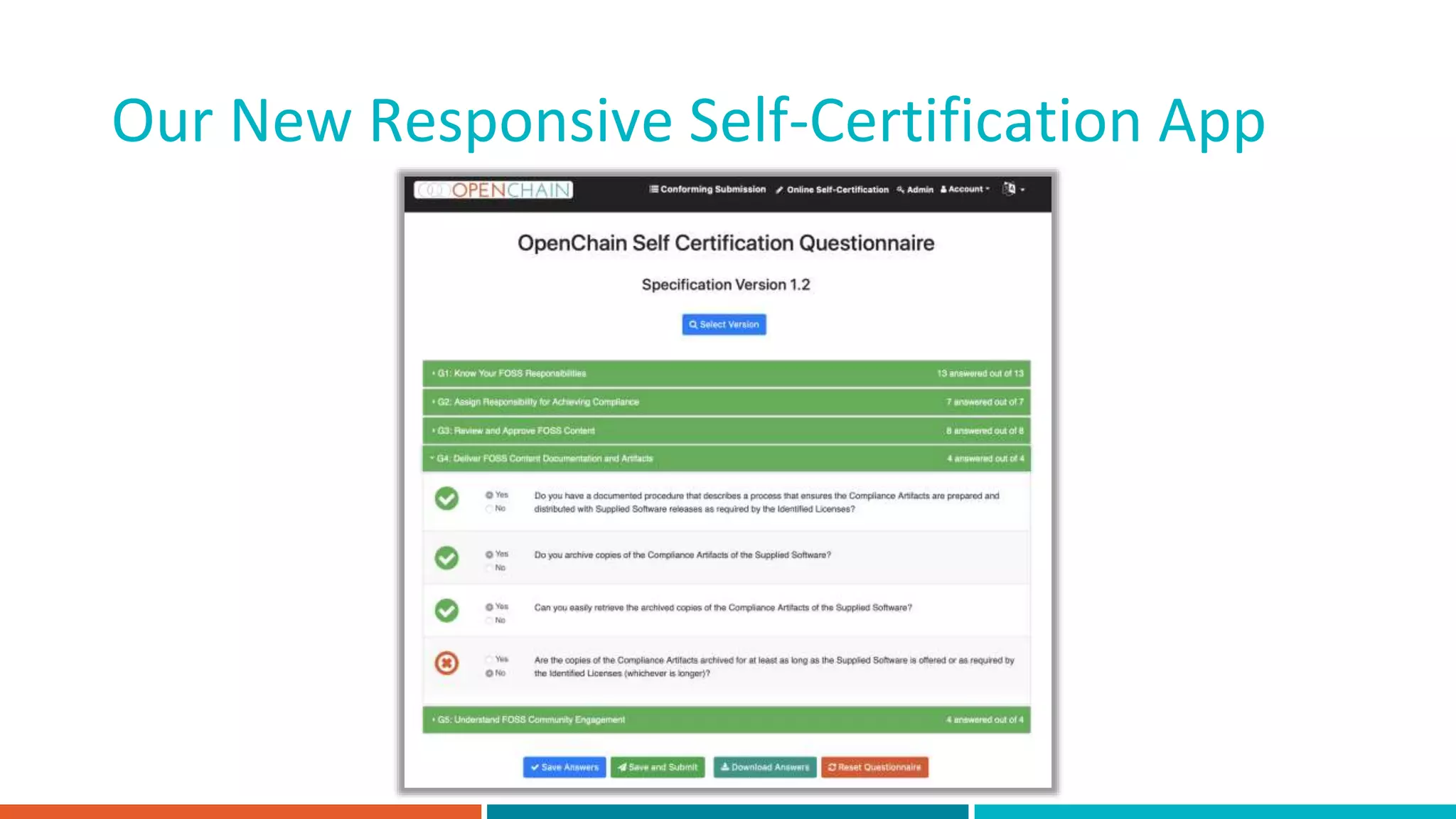 Our New Responsive Self-Certification App
 