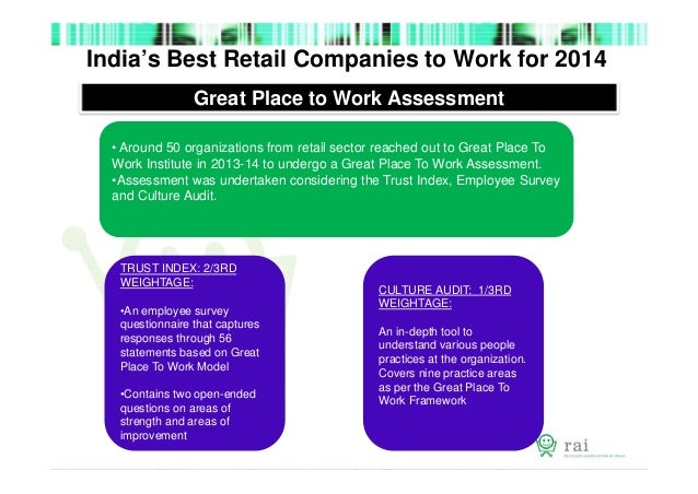 GREAT PLACE TO WORK - AWARDS