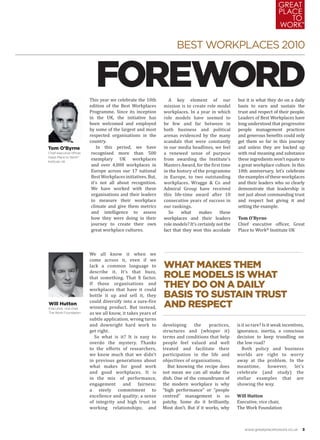 Great Place To Work 2010 UK Report