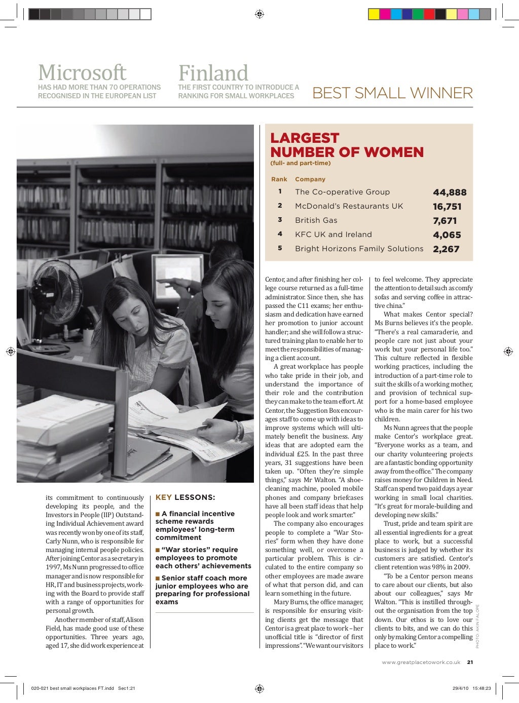 Great Place To Work 2010 UK Report