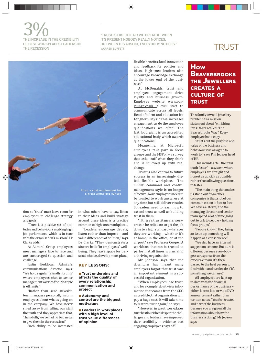 Great Place To Work 2010 UK Report