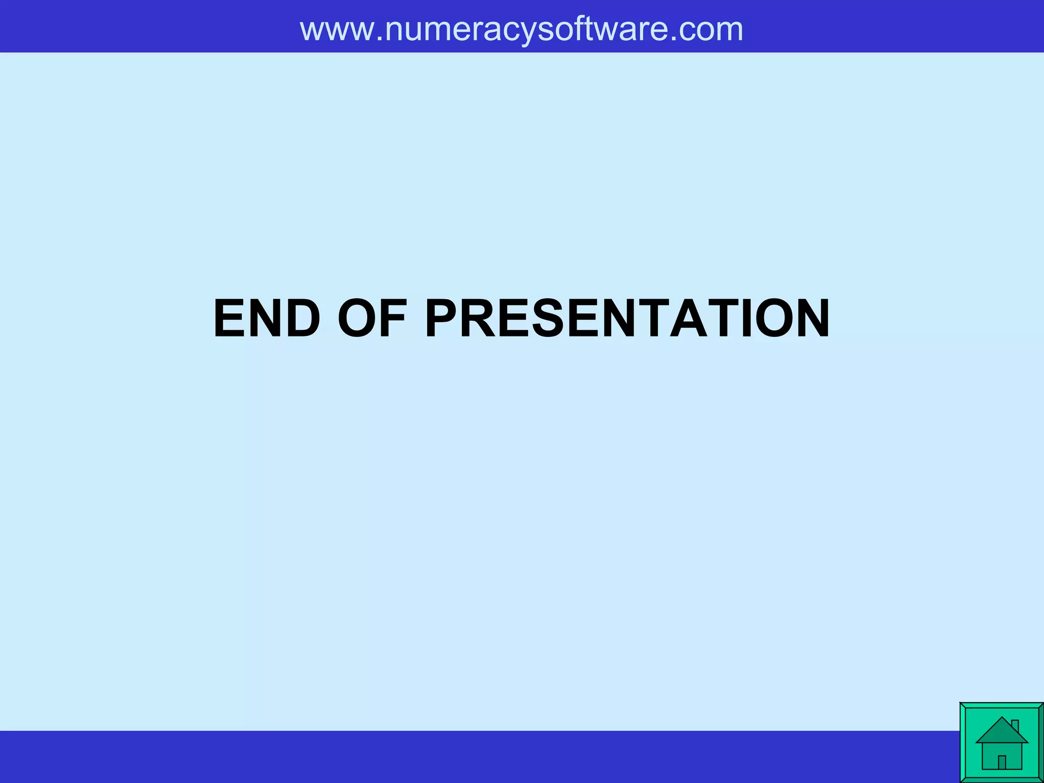 END OF PRESENTATION 