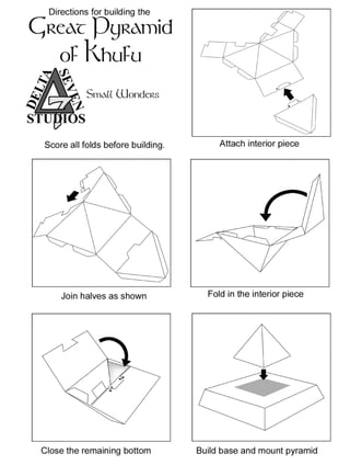 Papercraft Great pyramid | PDF