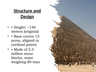 Great Pyramid of Giza and its mystery A journey into ancient egypt | PPTX