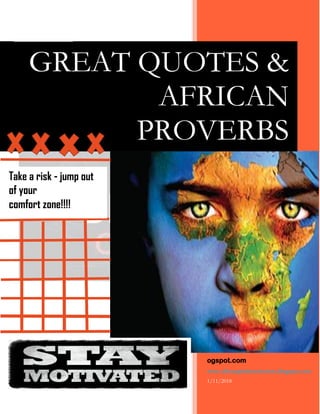 Great Quotes and African Proverbs