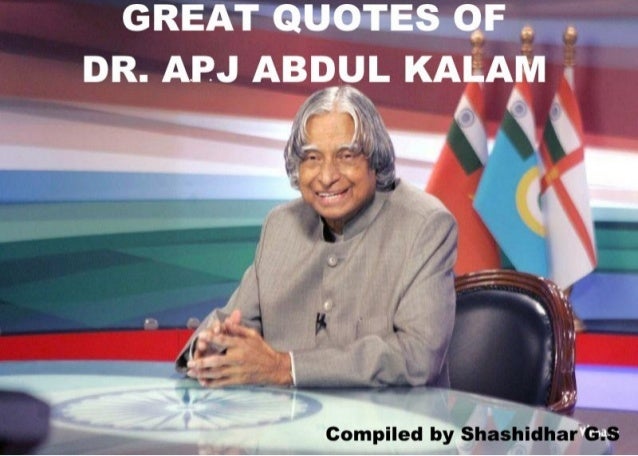 Great quotes of dr apj abdul kalam