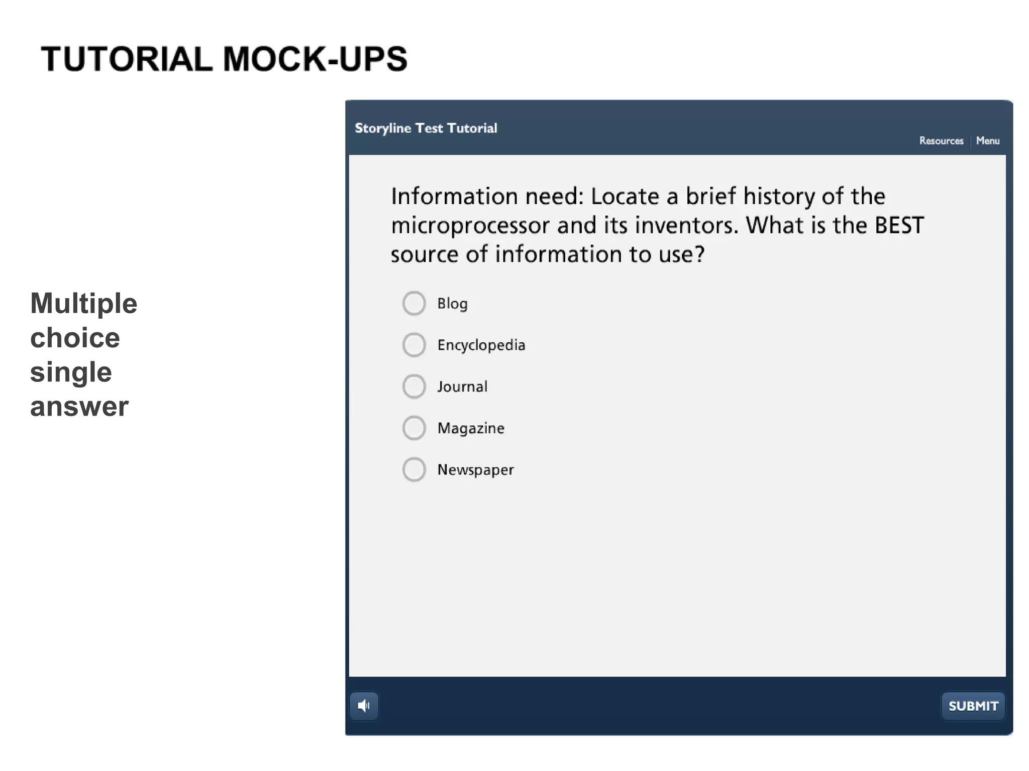 Multiple
choice
single
answer
 