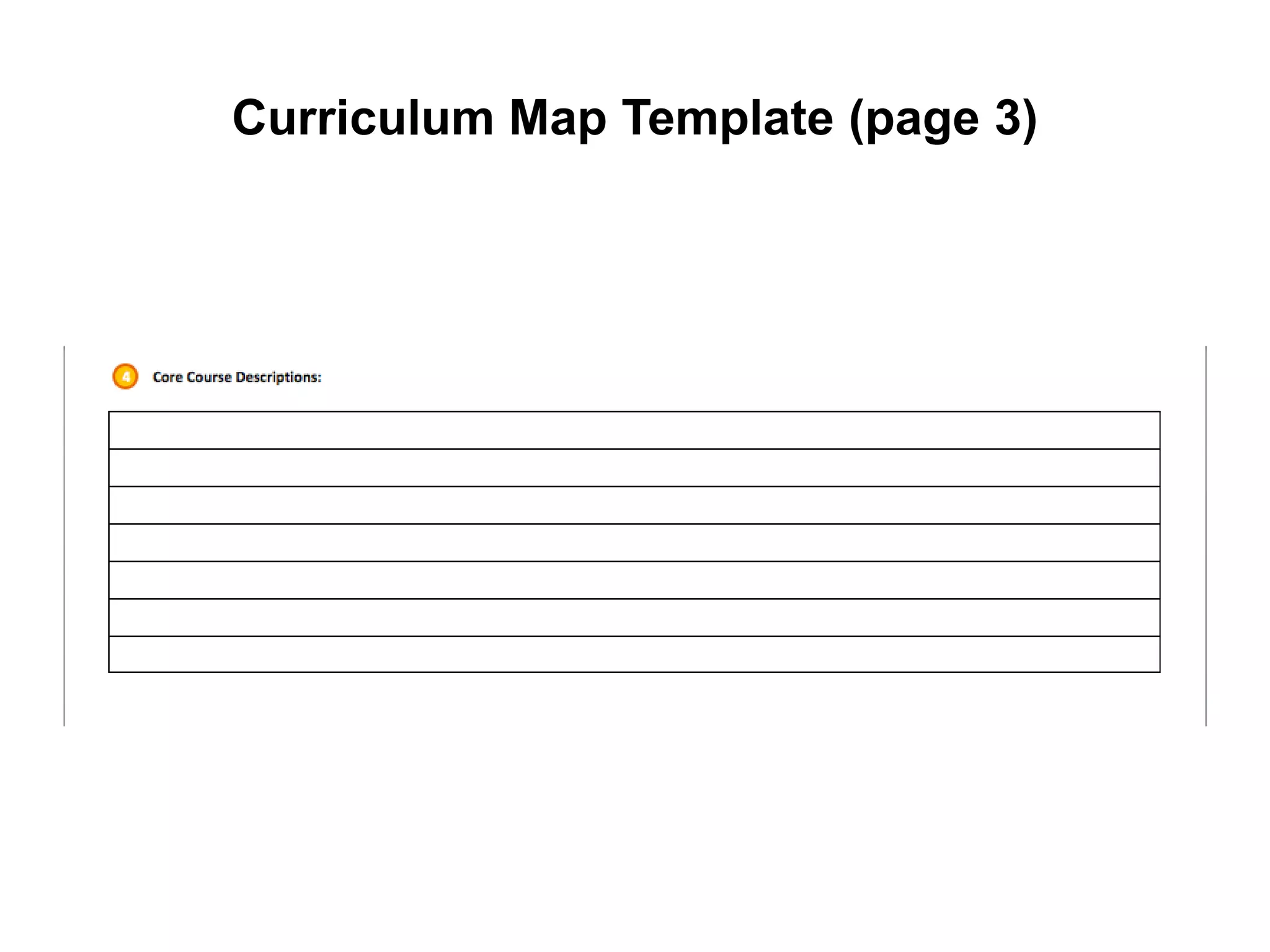 Curriculum Map Template (page 3)
 