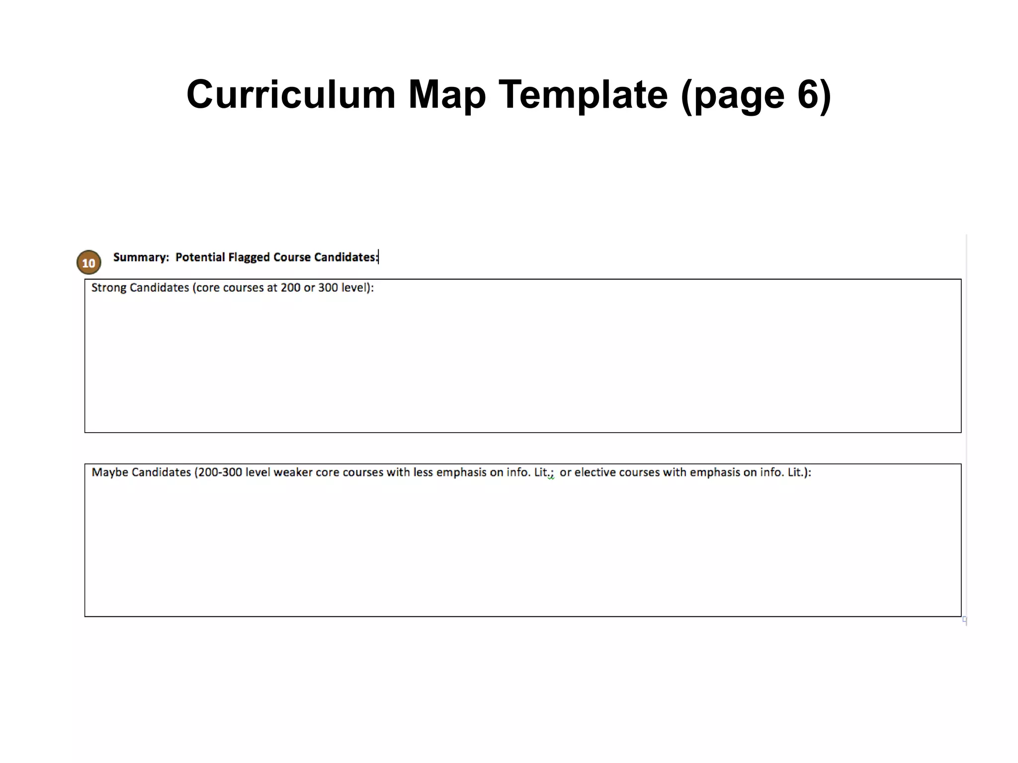 Curriculum Map Template (page 6)
 