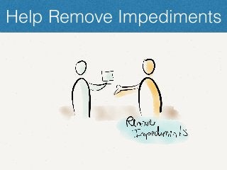 Help Remove Impediments
 