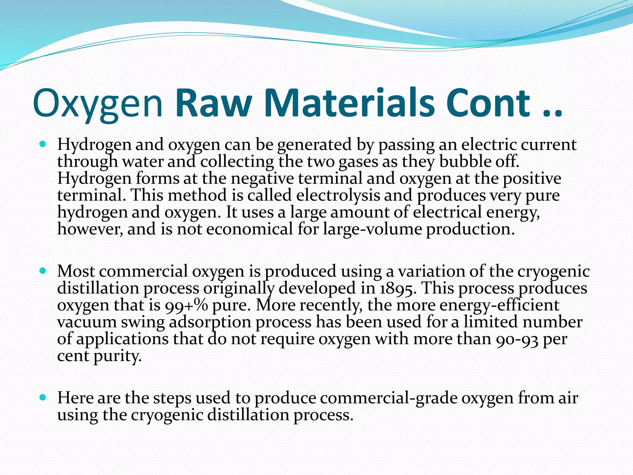 Oxygen history, evolution, production, industrial uses steel production ...