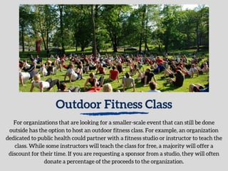 Great Summer Fundraising Ideas