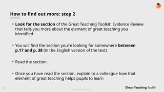 Trecher Inset Training Great Teaching Framework for teacher training -INSET PRIMARY.pptx