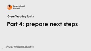 Trecher Inset Training Great Teaching Framework for teacher training -INSET PRIMARY.pptx