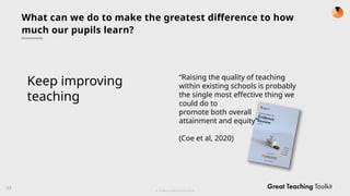 Trecher Inset Training Great Teaching Framework for teacher training -INSET PRIMARY.pptx