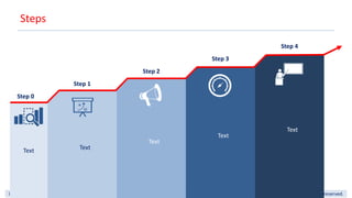 Insert visuals, maps, icons, diagrams or Gantt charts with the Power-user add-in. Free trial at www.powerusersoftwares.com. Power-user SAS, all rights reserved.
Steps
Text
Text
Text
Text
Text
Step 0
Step 1
Step 2
Step 3
Step 4
 