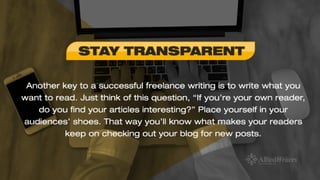 Great Tips to a Successful Freelance Writing