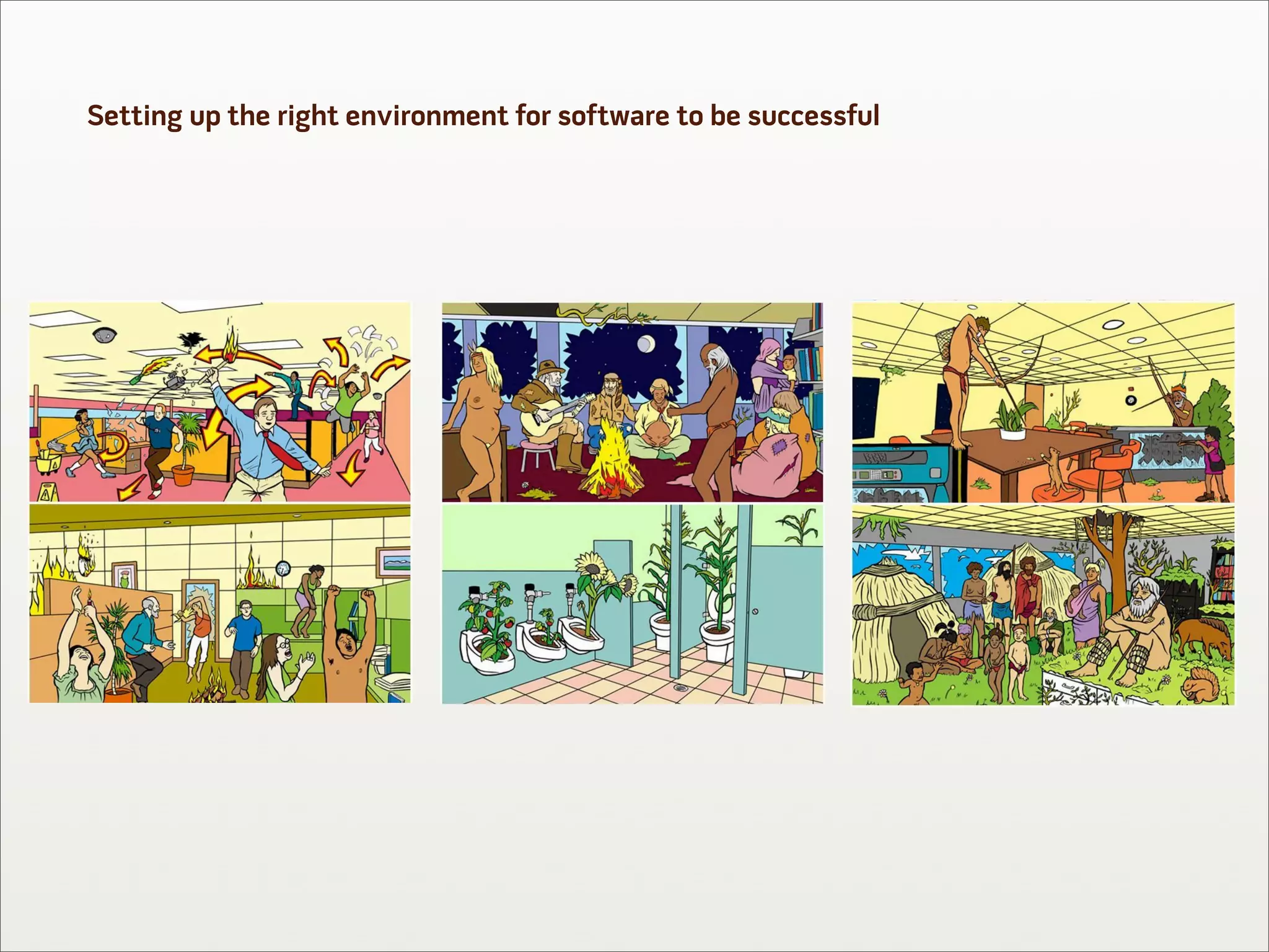 Setting up the right environment for software to be successful
 