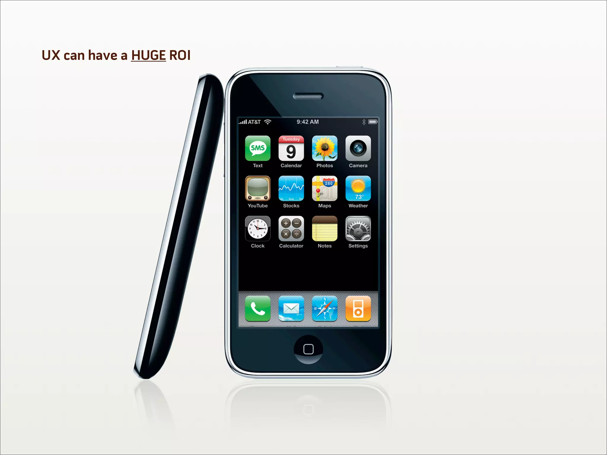 UX can have a HUGE ROI
 